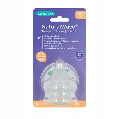 LANSINOH NaturalWave cumlíky na fľašu 3mes.+