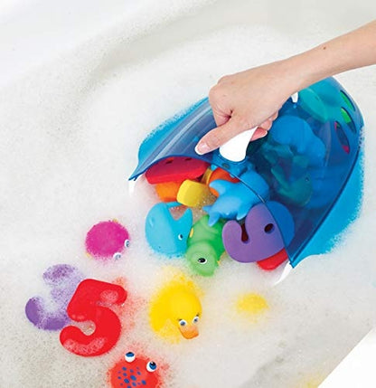 Munchkin Bath Toy Scoop blue bath toy basket