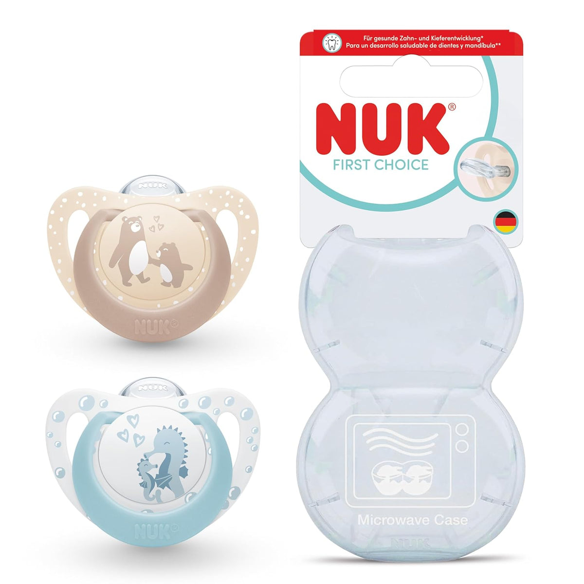 NUK First Choice silicone pacifier x2 0–6m