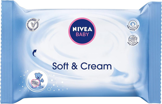 NIVEA BABY vochtige doekjes SOFT&CREAM x63