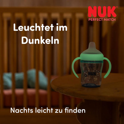 NUK Perfect Match non-spill cup 150ml 6m+ GLOWS IN THE DARK