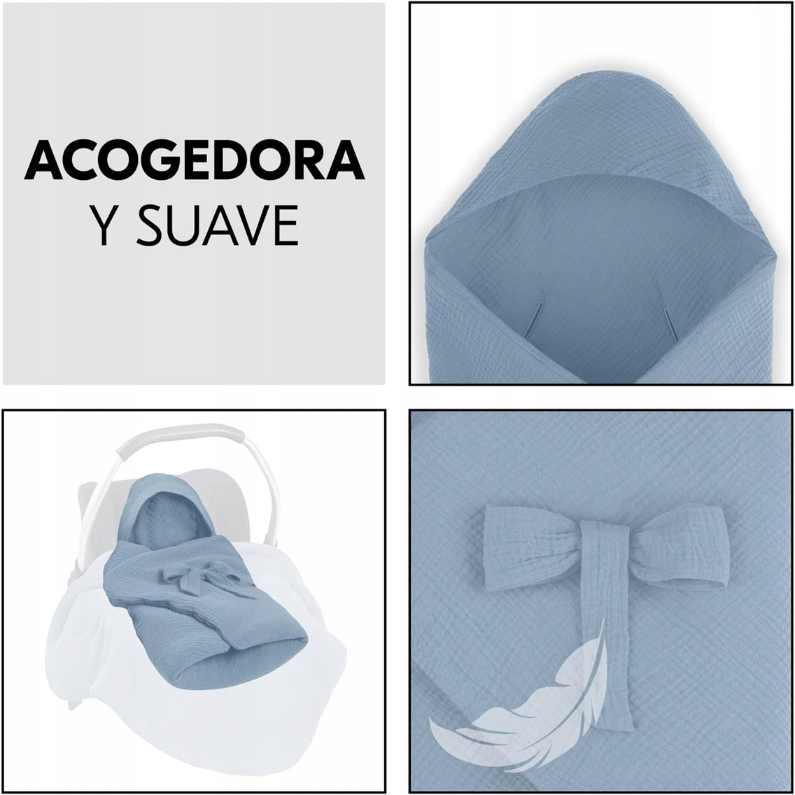 HAUCK SNUGGLE SO COSY hoes voor autostoeltje kinderwagen deken 75x75