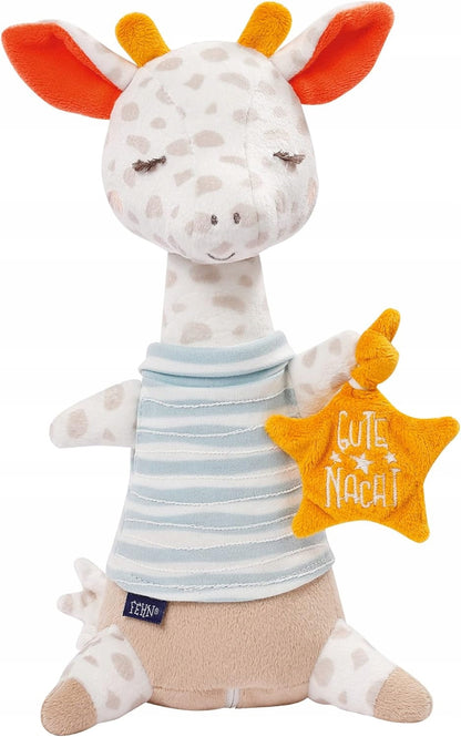 FEHN éjszakai lámpa plüss zsiráf 27 cm GUTE NACHT