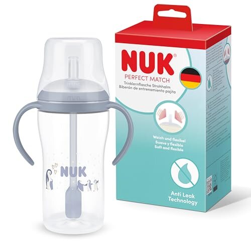 NUK Perfect Match učebný pohár 260 ml od 8 mes. modrý