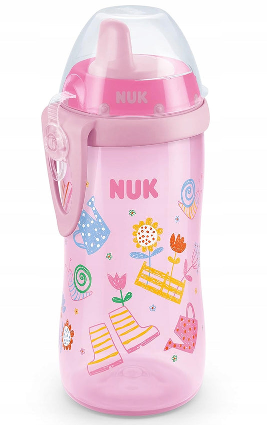 NUK Kiddy Cup BOTTIGLIA con clip 300 ml