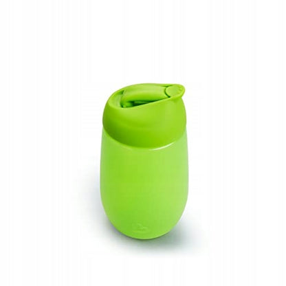 MUNCHKIN SIMPLE CLEAN kubek ze słomką x2 296ml 12msc+ zielony kubek niekapek dla niemowląt z silikonową słomką