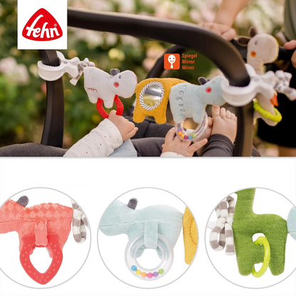 FEHN ketting hanger voor kinderwagen, wieg, autostoeltje LOOPY & LOTTA 55 cm