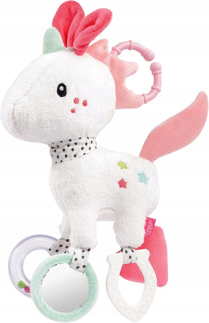 FEHN Aiko&Yuki suspension avec hochet et poignée pour poussette, siège auto
