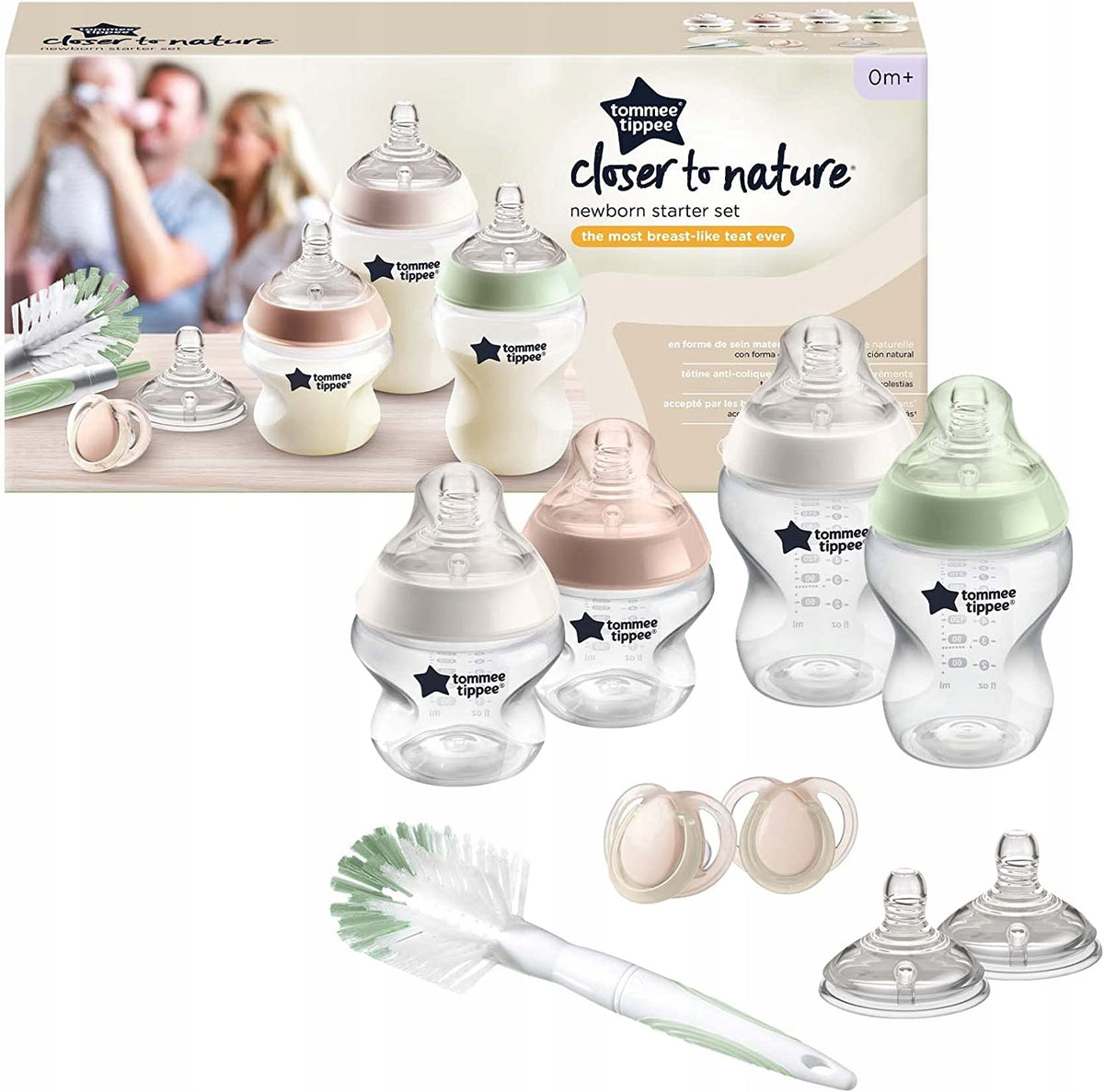 TOMMEE TIPPEE set de inicio biberones y tetinas 9 unidades