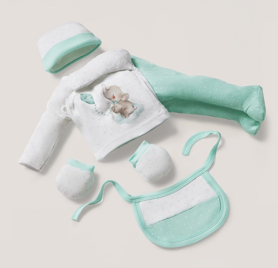 Conjunto de regalo de algodón para bebés INTERBABY 5 piezas