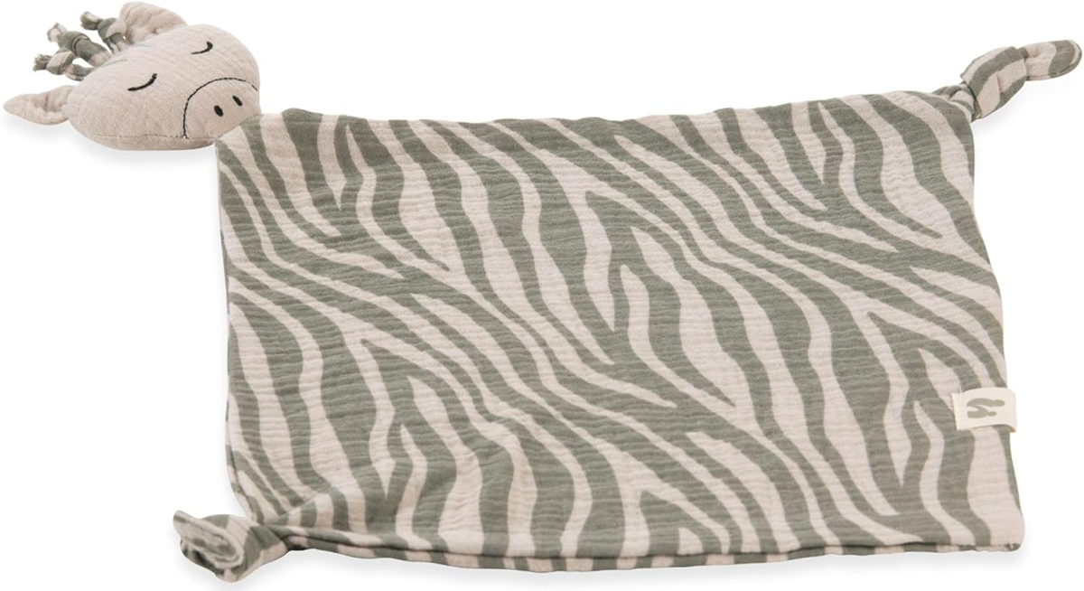 HAUCK Cuddle N Play mousseline comforter knuffel 25 x 25 cm ZEBRA SAGE