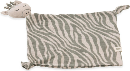 HAUCK Cuddle N Play mousseline comforter knuffel 25 x 25 cm ZEBRA SAGE