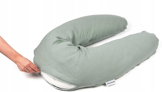 DOOMOO Comfy Big Cover kussensloop voor zwangerschapskussen 190cm ORGANIC COTTON