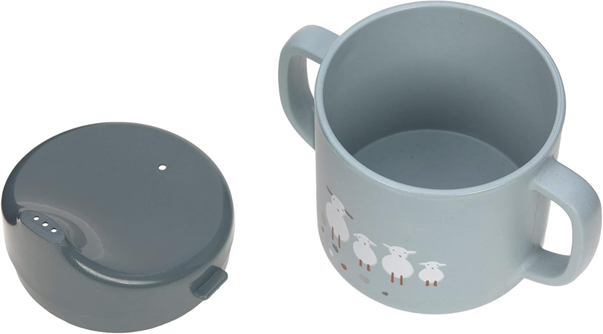 LASSIG Sippy Cup Tiny Farmer Sheep drinkbeker met tuit 150 ml 6 m+
