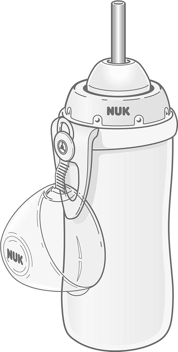 NUK 2 tuiten en 2 rietjes voor FLEXI CUP fles
