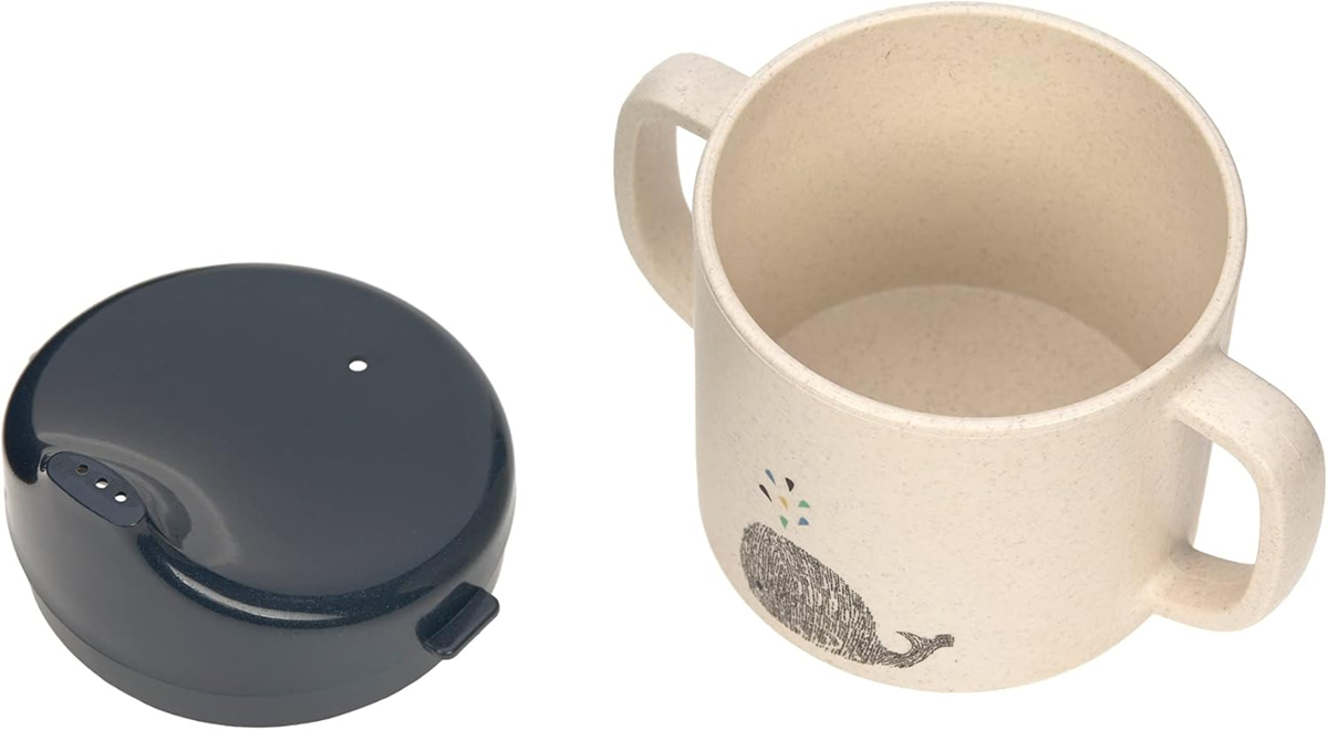LASSIG Sippy Cup Little Water Whale drinkbeker met tuit 150 ml 6 m+