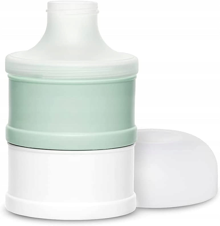 SUAVINEX Welcome Baby zestaw startowy PREMIUM pojemnik na mleko w proszku 2-komorowy z pokrywką