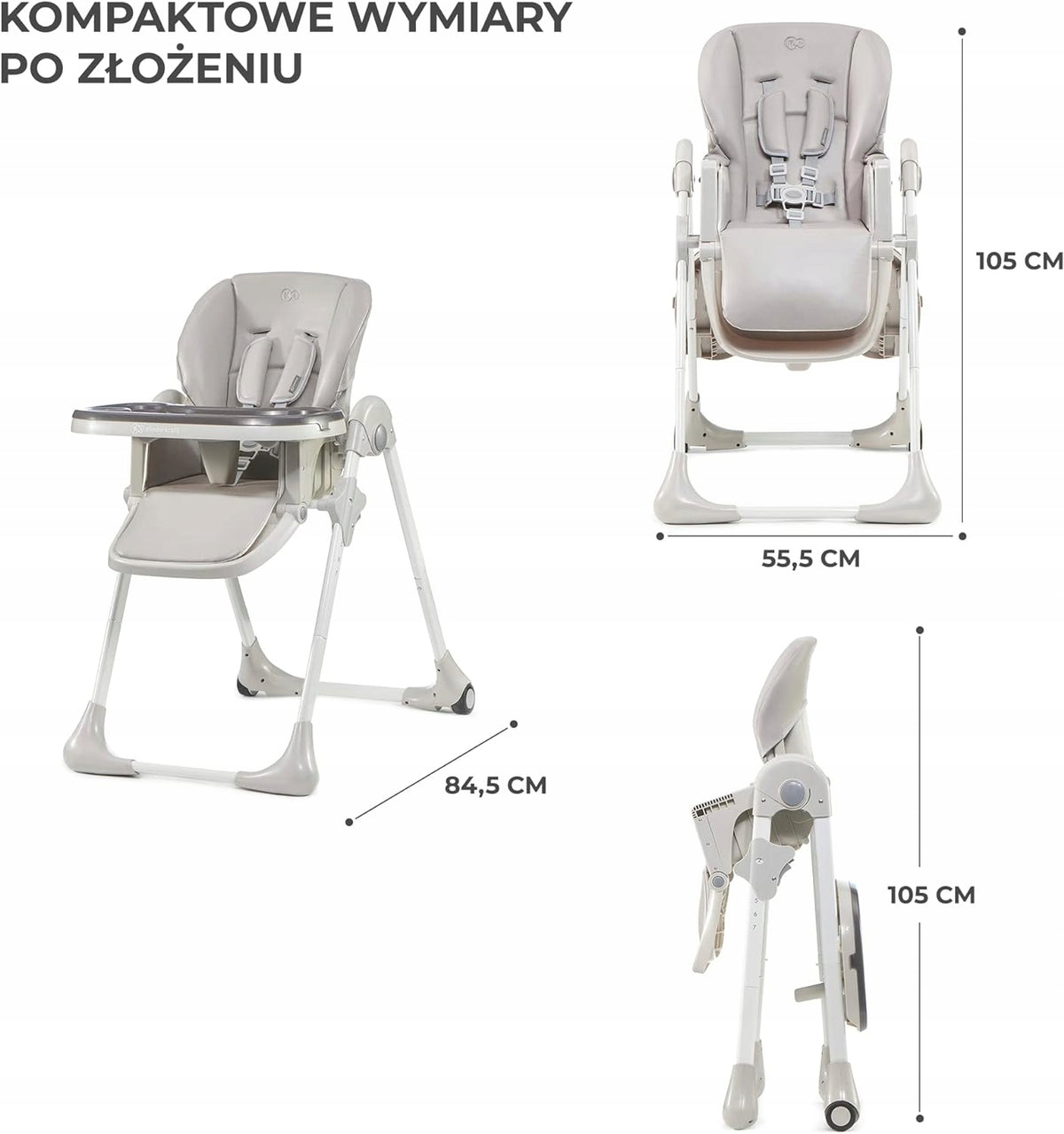 KINDERKRAFT YUMMY chaise haute avec tablette