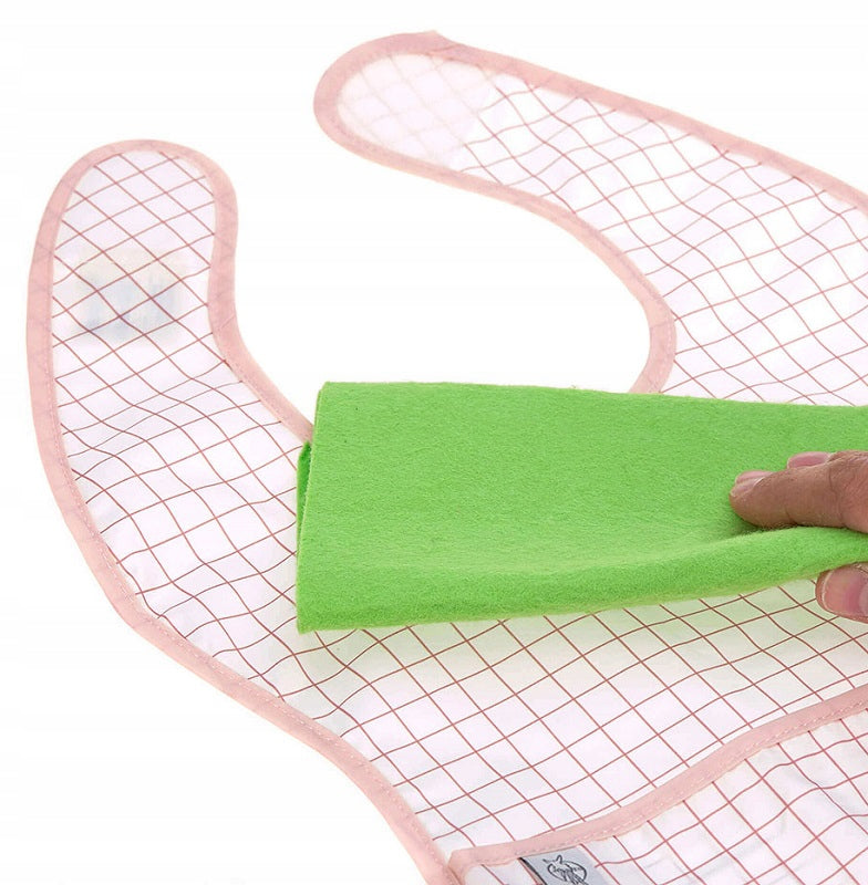 LASSIG plastic slabbetje met klittenband en zakje x2 6-24 maanden