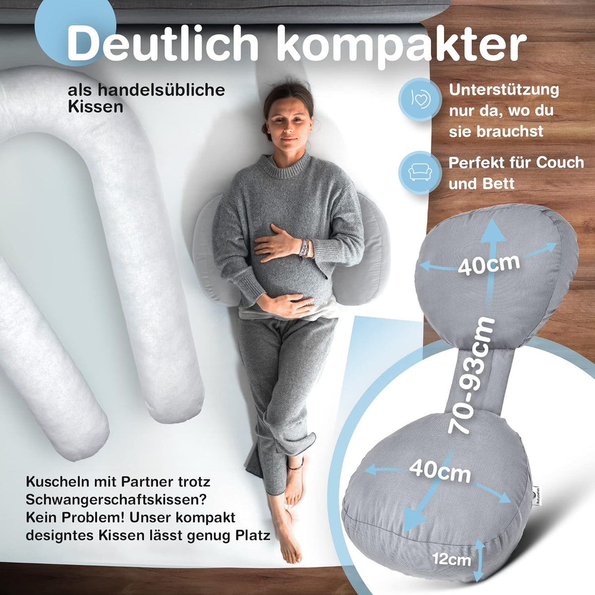 BABYBEFUN compacte verstelbare zwangerschapskussen