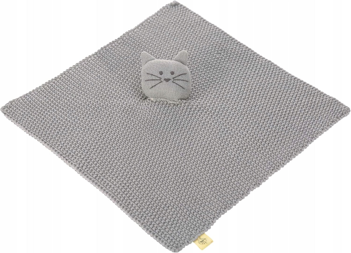 LASSIG Little Chums gebreide knuffel deken KAT 26 cm