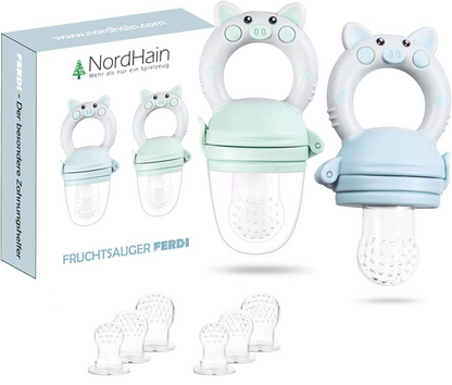 NORDHAIN Ferdi fruit feeder pacifier x2