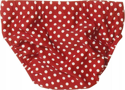 PLAYSHOES pielucha do pływania 74/80 6-12msc UPF50 czerwona w groszki, szybkoschnąca pieluszka na basen