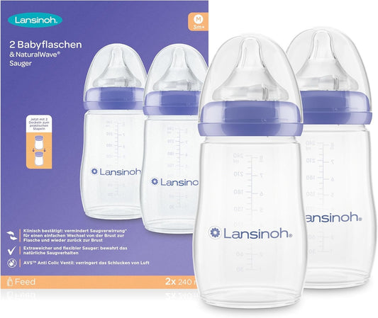 LANSINOH láhev 240 savička M x2