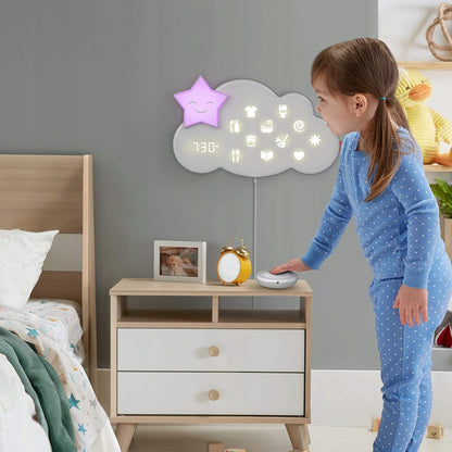 FISHER-PRICE Lumalou CHMURKA uspokajacz asystent, interaktywny pomocnik na noc i dzień w pokoju dziecka