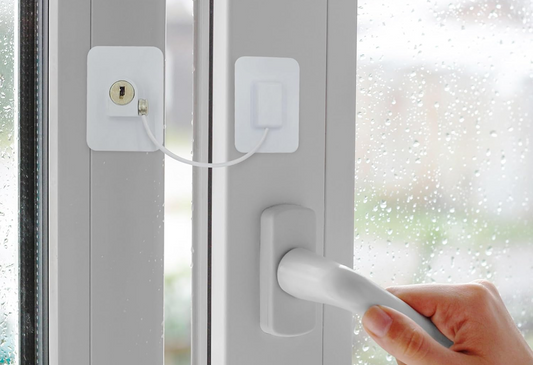 CHILD WINDOW SECURITY stalen beveiliging voor ramen en kasten 1 stuk