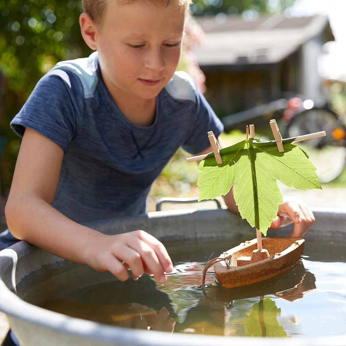 HABA Terra Kids kurken boot en houten elementen 22 cm 8 m+