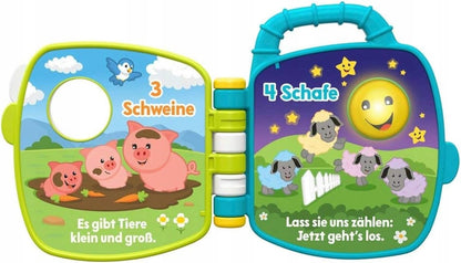 FISHER-PRICE GFP29 electronic sensory book in German language