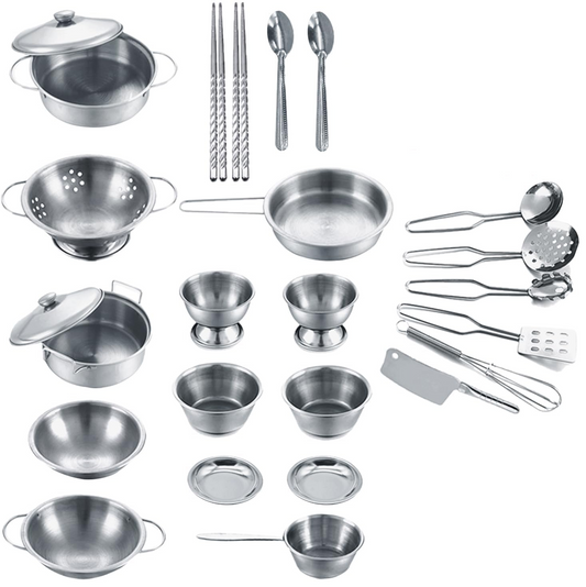 ENPEI mini accessoires de cuisine en acier inoxydable 27 pièces 3 l+