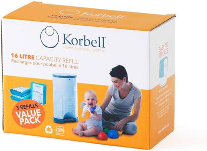 KORBELL náhradní náplně do koše na pleny 16L 3x
