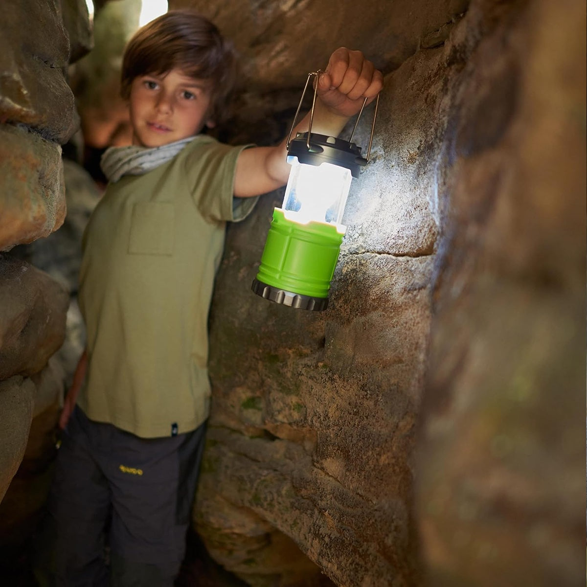 HABA Terra Kids draagbare LED-lamp met handgrepen en opbergruimte 8,5 x 19 cm