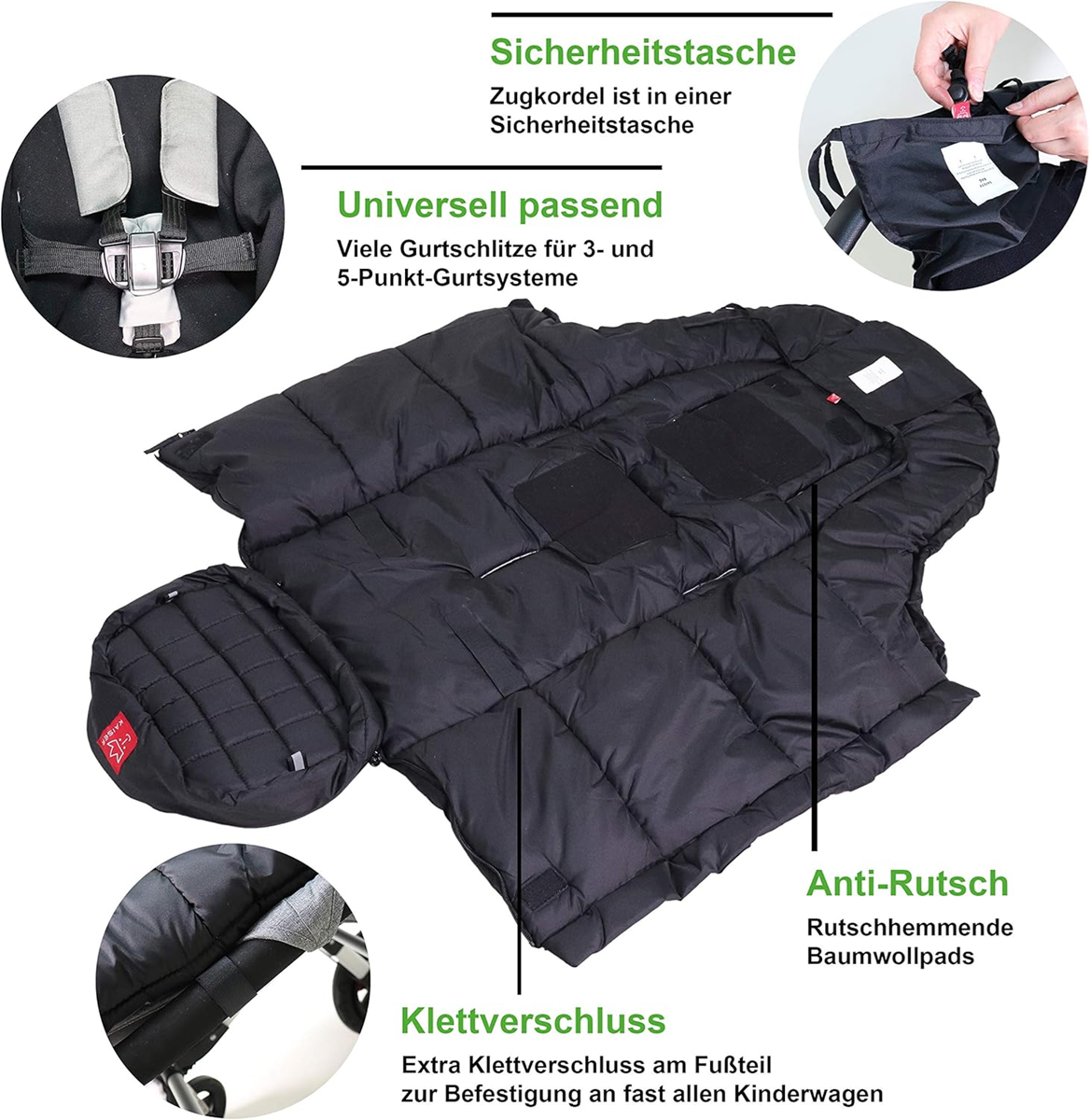 KAISER IGLU voetenzak voor kinderwagen 6-36 maanden