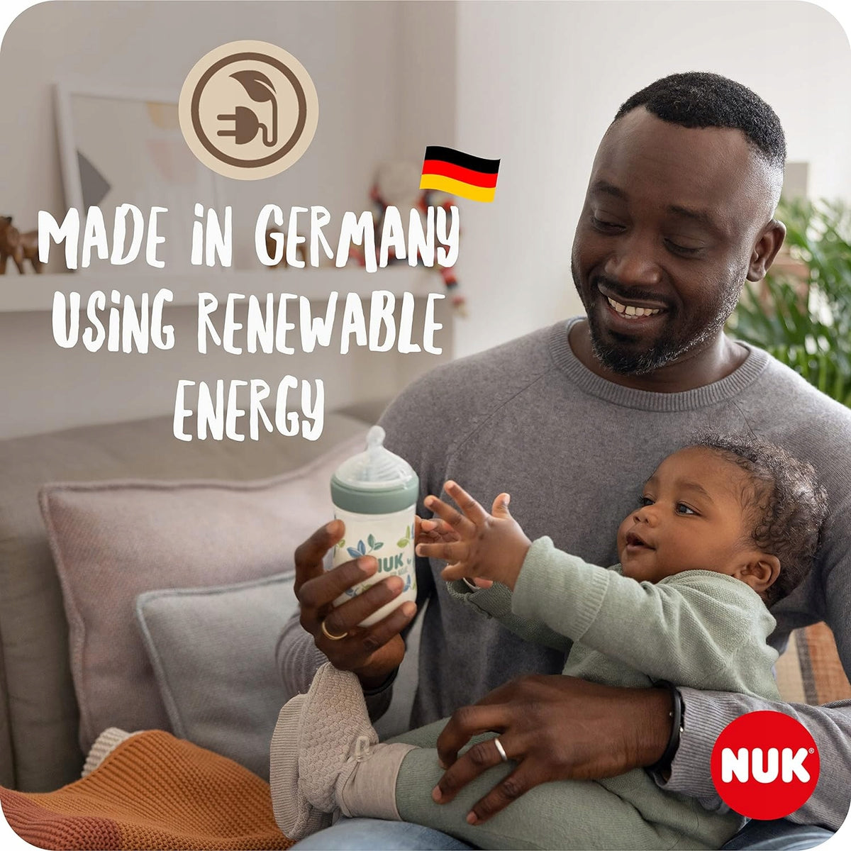 NUK for Nature set 2 x fles + speen temperatuurregeling