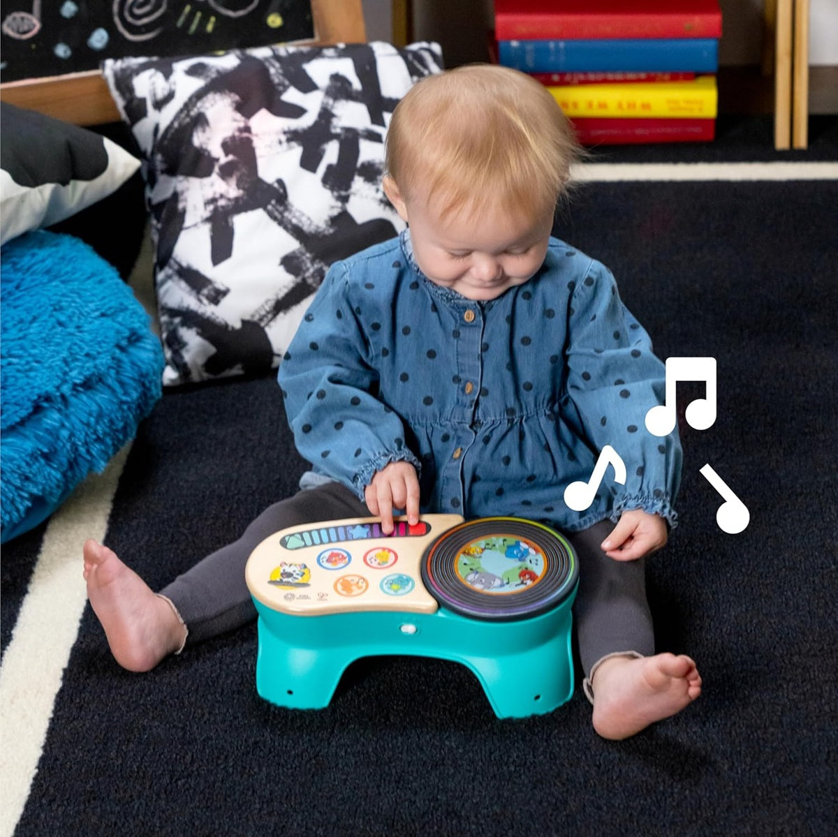 BABY EINSTEIN DJ Discovery consolle touch in legno 50 melodie e suoni