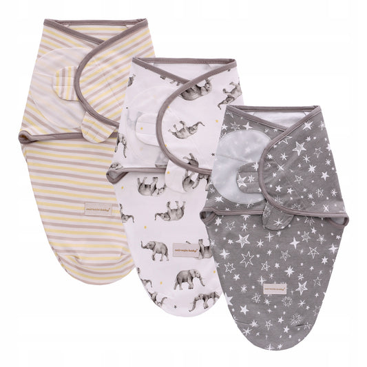 MIRACLE BABY omslagdoek slaapzak 0-3 mnd x3