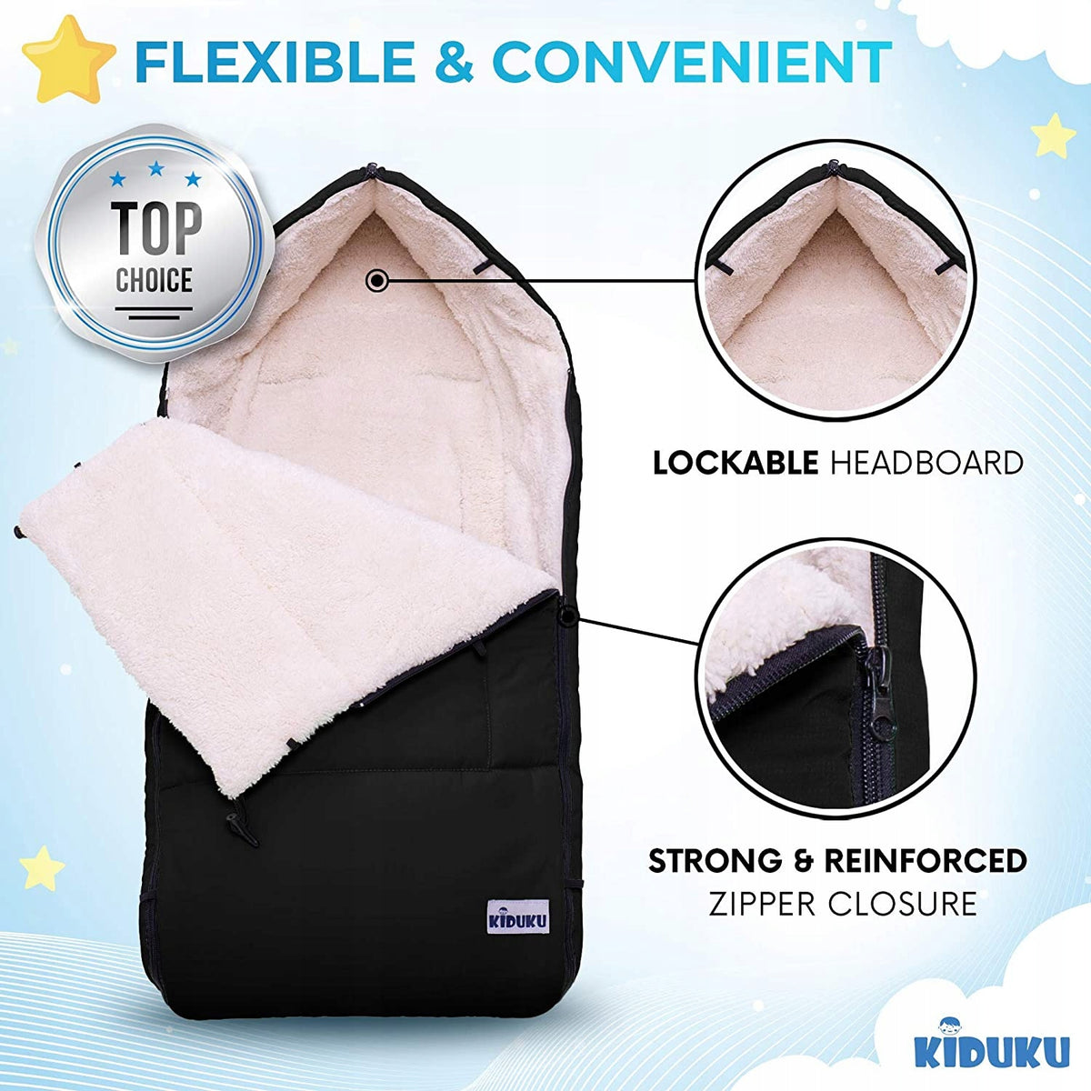 AMO NENES Universalschlafsack für Kinderwagen