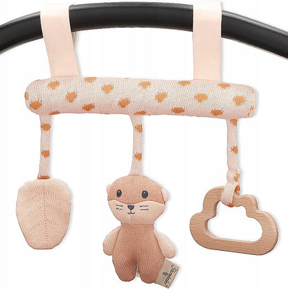 STERNTALER Trapez-Kinderwagenkette aus Holz, Beißring WASCHBÄR OTTI 20 cm "N
