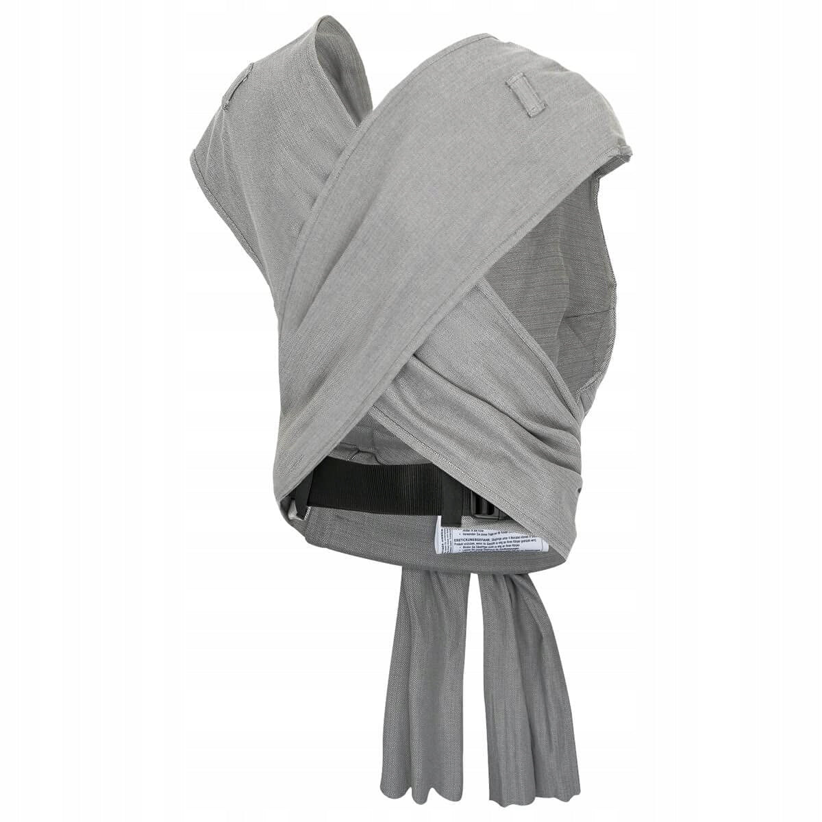 HOPPEDIZ hop-tye buckle nosidełko ergonomiczne 0-30 msc. szare nosidełko mei-tai z bawełny