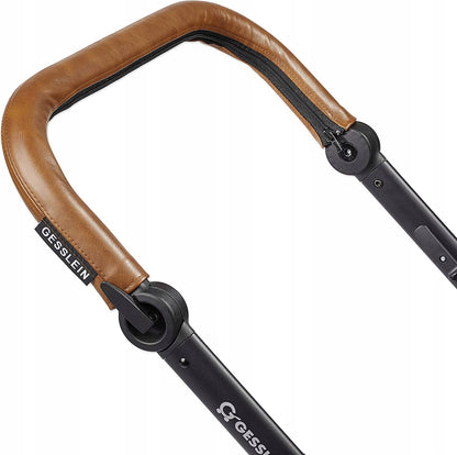 GESSLEIN 66503 osłona na uchwyt wózka 68 cm, brązowa, wodoodporna imitacja skóry