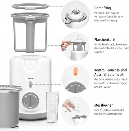 REER TURBOFOOD flessenwarmer 90 seconden