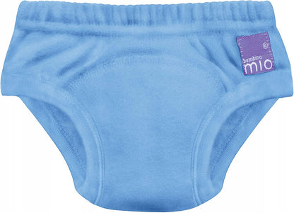 BAMBINO MIO majtki treningowe niebieskie 18-24msc, widok z przodu, dla dziecka 18-24 miesiące
