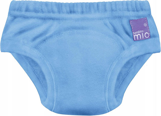 BAMBINO MIO majtki treningowe niebieskie 18-24msc, widok z przodu, dla dziecka 18-24 miesiące
