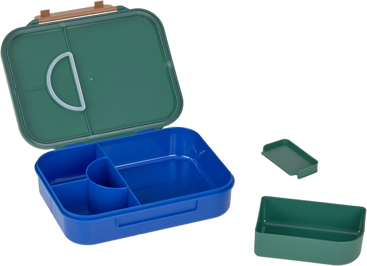 LÄSSIG Bento lunchbox met vakken 17 × 21 cm Regenboog