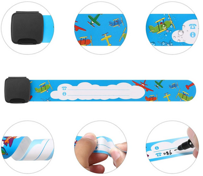 VICLOON braccialetti SOS impermeabili per bambini 10 pezzi