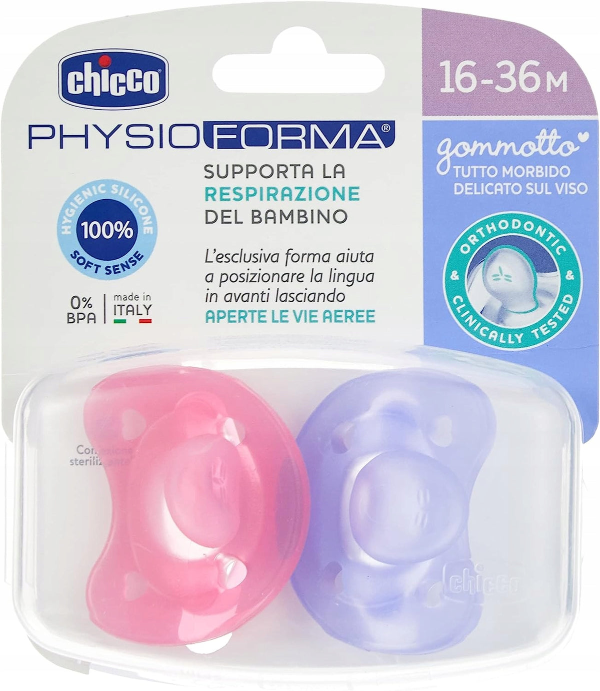 CHICCO PhysioForma sucette x2 16-36m