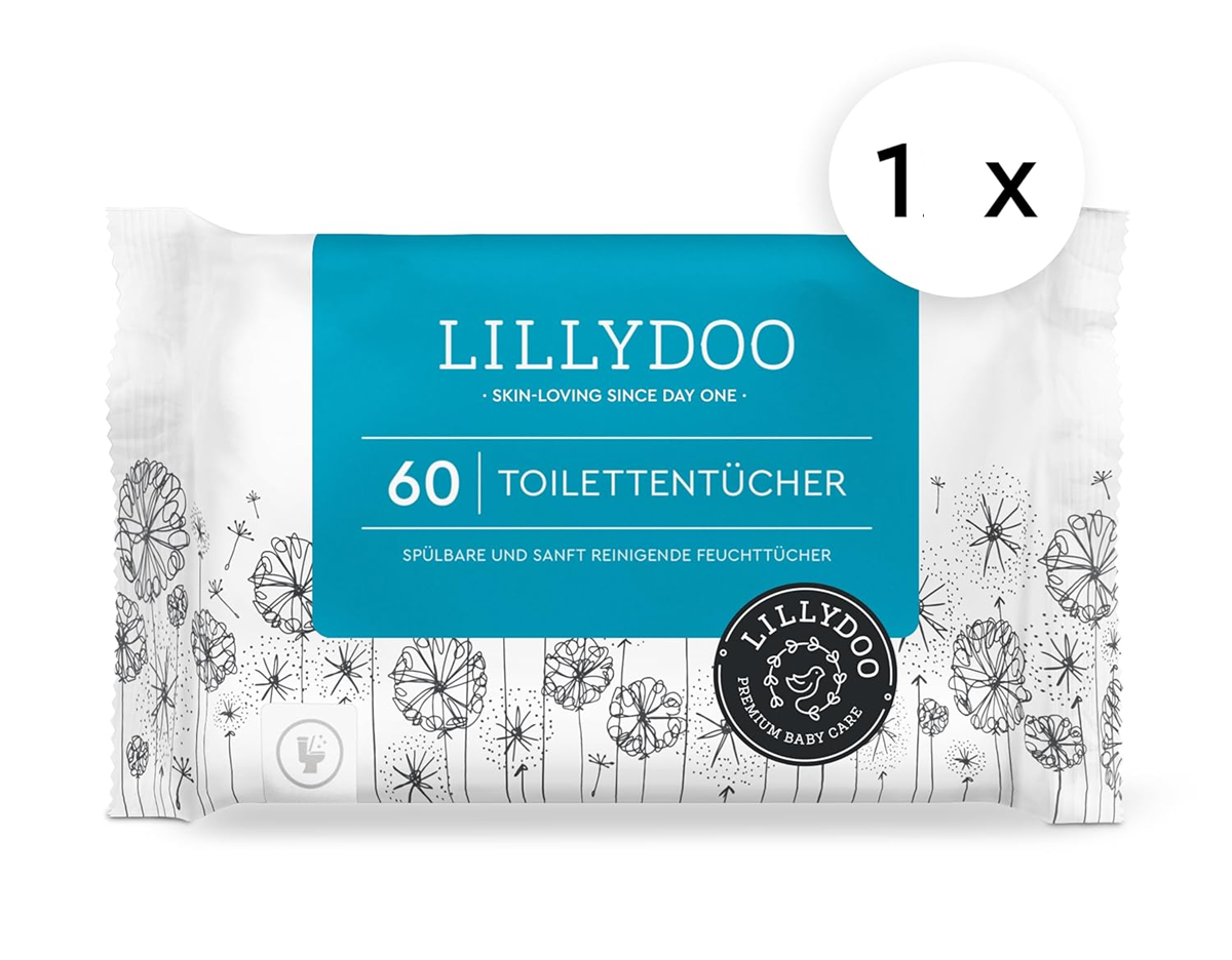 LILLYDOO geurloze vochtige doekjes 12 x 60 cm 60 stuks